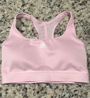 Adidas Pink Sports Bra thumbnail 1