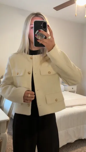 White Luxe Jacket thumbnail 4