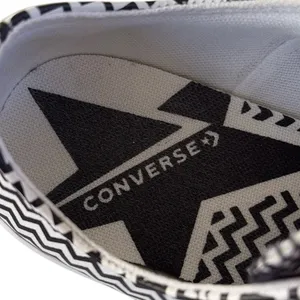 EUC Converse Leather Chuck 70 Mission-V-O Sneakers Black White Chevron Size 7 thumbnail 7