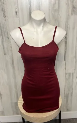 Coco and Shay Burgundy dress thumbnail 1