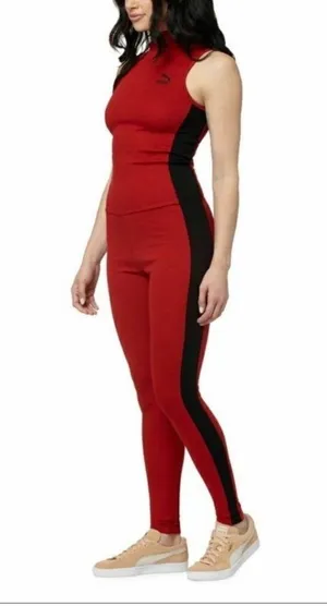 Puma athletic jumpsuit in red and black slevless super cute size XL wome… thumbnail 1