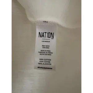 Anthropologie x Nation LTD Women's Dress Rowan T-Shirt Mini Cotton M‎ White Gold thumbnail 7