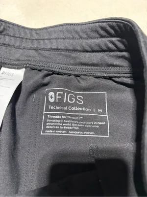 Figs Black Drawstring scrub Pants medium thumbnail 9