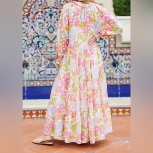J.Marie The Ava Mae Long Sleeve Maxi Dress In Multi Floral thumbnail 2