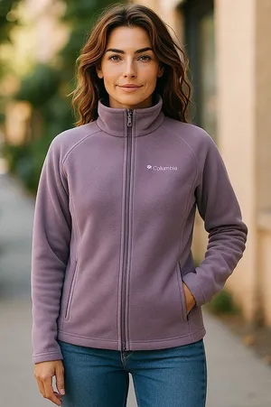 Columbia Womens Jacket Size XS Sawyer Rapids 2.0 Fleece Full Zip‎ Lilac Soft thumbnail 1