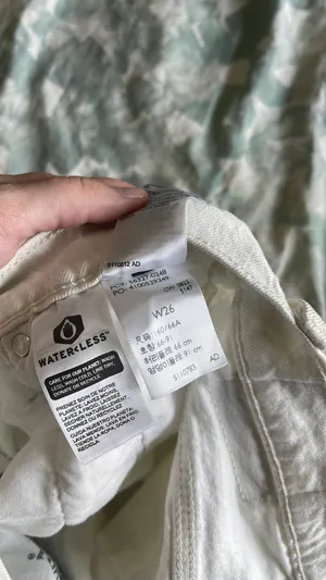 Levi's 501 White Denim Shorts thumbnail 2
