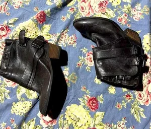 8M Jessica simpson dark brown buckle riding boots thumbnail 1