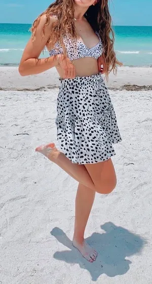 Amazon White Dotted Skirt thumbnail 1