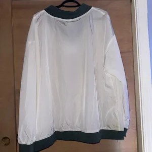 Nike White and Gray V-Neck Pullover thumbnail 3