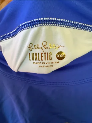 Lilly Pulitzer Peachy Skort Pink Royal Blue and White Luxletic Athletic UPF 50+ thumbnail 4
