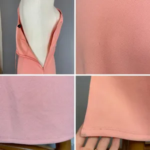 Abercrombie & Fitch Dress Crossover Bodice NWT‎ FLAWS Peach Pink Size Large thumbnail 16