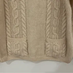 J.Crew 100% Wool Cable Knit Sweater thumbnail 3
