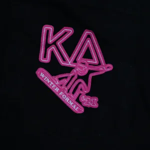 Kappa Delta Winter Formal 2021 Black Long Sleeve T Shirt Ski Snowboard Graphic thumbnail 3