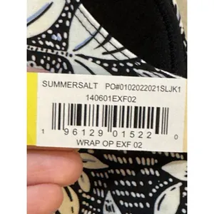 Summersalt Women's Swimsuit The Wrap -Piece Swim Size 2 Floral!‎ thumbnail 5