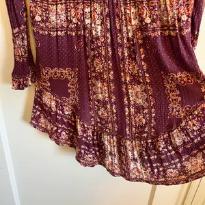 Free people Bridgette berry mini dress thumbnail 4