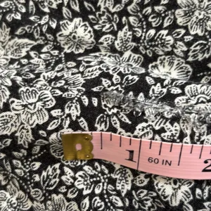 Express Vintage 90s Black White Floral Rayon Button Front Romper‎ Small Romantic thumbnail 9