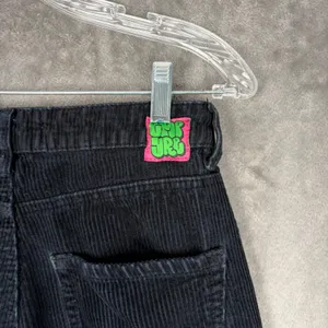 Empyre Tori Black Corduroy Pants Size 0 High Rise Straight Leg Y2K Skater Retro thumbnail 6