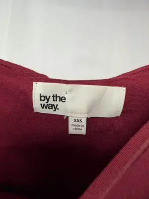 By The Way. Revolve Off the Shoulder Ruffle Mini Dress in Burgundy Size XXS‎ thumbnail 4
