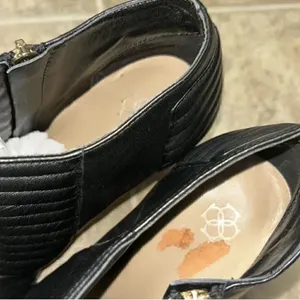 Ann Taylor Black Leather Ankle Booties(Size 8.5M) thumbnail 5