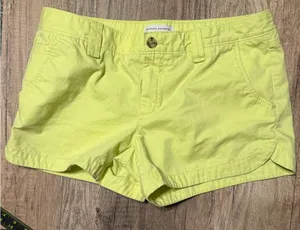 Banana Republic Lime Green Chino Shorts Size 10 thumbnail 1