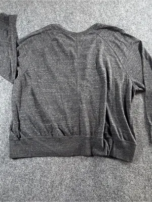 Nike Just Do It Crewneck Sweatshirt Gray Speckled 3XL Pullover Logo thumbnail 2