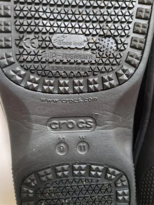 Crocs "On The Clock" Black Work Shoes M9 W11 Crocs Lock Slip Resistant Clogs thumbnail 12