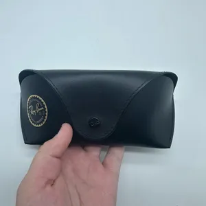 Genuine Ray Ban Sunglasses Case Only Empty Black Faux Leather Snap Replacement thumbnail 9