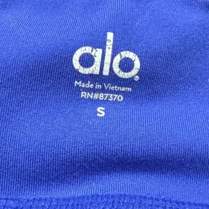 Alo Yoga Illusion 4 Blue Black Colorblock Athletic Leggings Women's Small thumbnail 5
