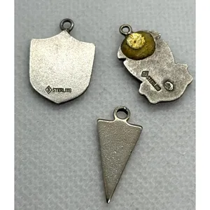 Vintage‎ Richwoods High SchooI Illinois Lot 3 Charm Pendant Sterling 925 Silver thumbnail 6