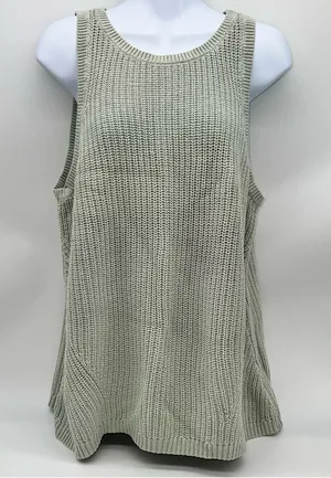 Ava & Viv Women's Knit Tank Top - Light Green thumbnail 1