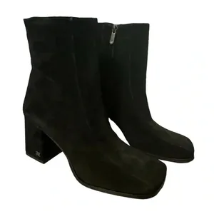 🖤 Sam Edelman Mayla Suede Leather Booties Black Women’s 7‎ 🖤 thumbnail 3