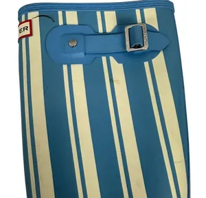 Hunter Womens Blue & Cream Striped Tall Rain Boots Size 5 thumbnail 5
