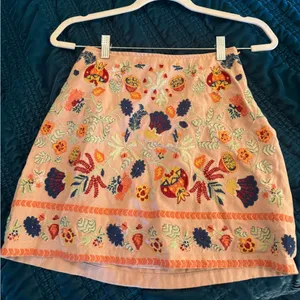 Urban Outfitters Embroidered Floral Skirt thumbnail 1