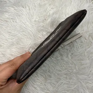 COACH Brown Coated Canvas Wristlet thumbnail 3