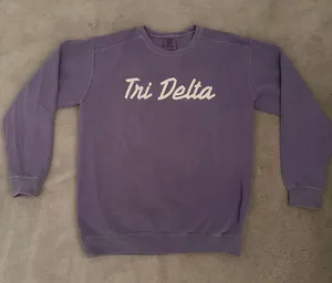 Comfort Colors Tri Delta Crewneck thumbnail 1