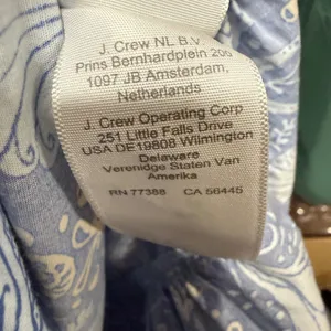 J Crew S Seashell Starfish‎ Coastal Midi Dress Blue Summer Beach Wedding Guest thumbnail 6