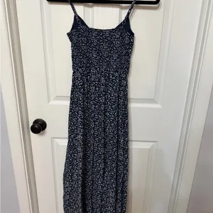 HOLLISTER‎ channeled bodice midi dress floral print XS thumbnail 8