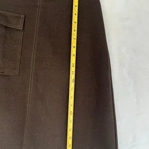 Zara Woman Brown Cargo Mini Skirt Womens‎ Size M Utility A-Line Contrast Stitch thumbnail 2