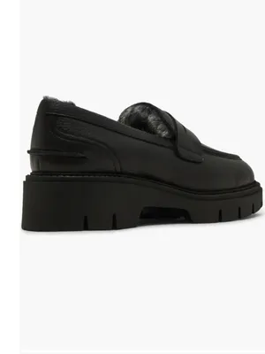NEW $140 BLONDO Kimora Waterproof Platform Penny Loafer Black Leather SZ-8.5 thumbnail 6