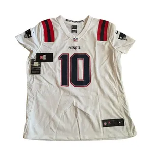 Nike NFL On Field New England Patriots #10 White Jersey Womens Size XL Polyester thumbnail 1
