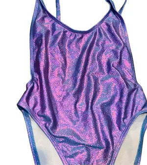 Dippin’ Daisy’s Color Shift Bathing suit Purple Blue Metallic Iridescent thumbnail 3