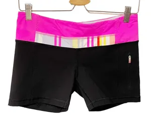 Lululemon Size 10‎ Black Fast Track Shorts Pull on Athletic Workout thumbnail 1