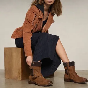 UGG Brown Oregon Stout Mid Shaft Buckle Zipper Boot thumbnail 14
