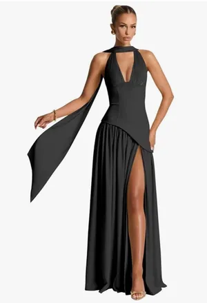 Amazon Black Maxi Dress thumbnail 1