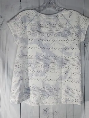 Free People We The Free Short Sleeve Boho Cloud Wash Grunge Casual Festival Top thumbnail 6