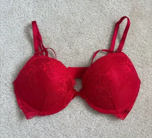 Victoria's Secret Red Lace Push-Up Bra thumbnail 1
