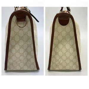 Gucci Cream and Brown Tote Bag with Signature GG Monogram thumbnail 15