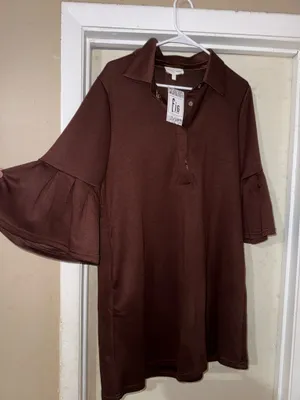 NWT Entro Brown Dress thumbnail 1