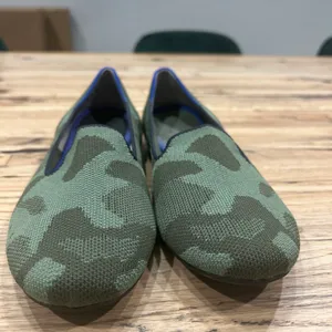 Camo green Rothy’s flats thumbnail 2