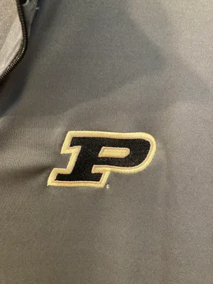 Badger Sports Purdue Boilermakers Gray Quarter Zip Pullover thumbnail 3